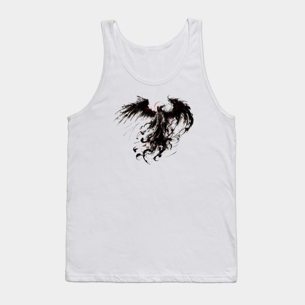 Crimson Seraph, Dark Angel Tank Top by T-Shirt Paradise